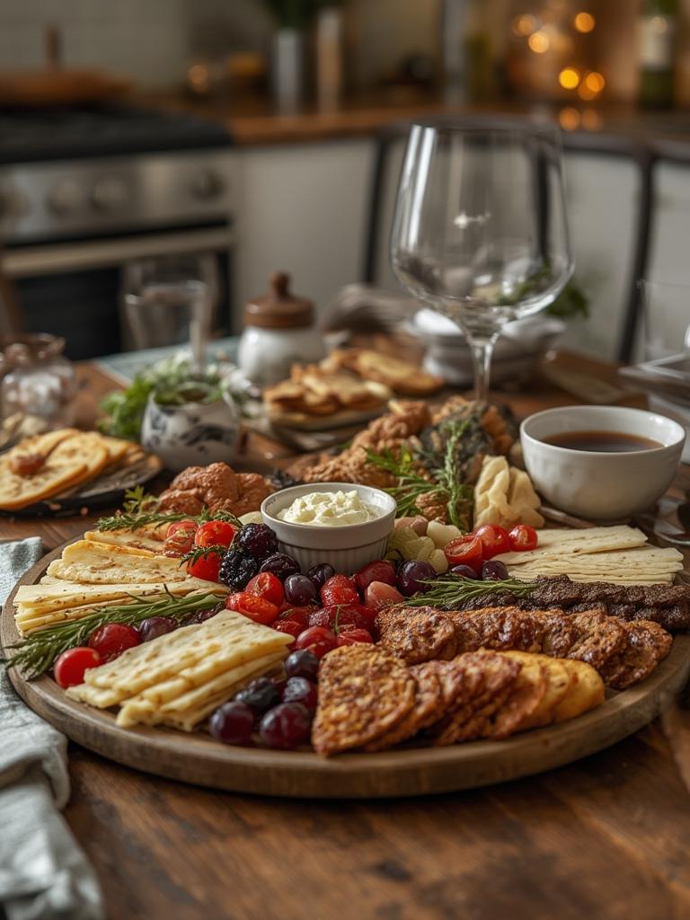 charcuterie board recipe served