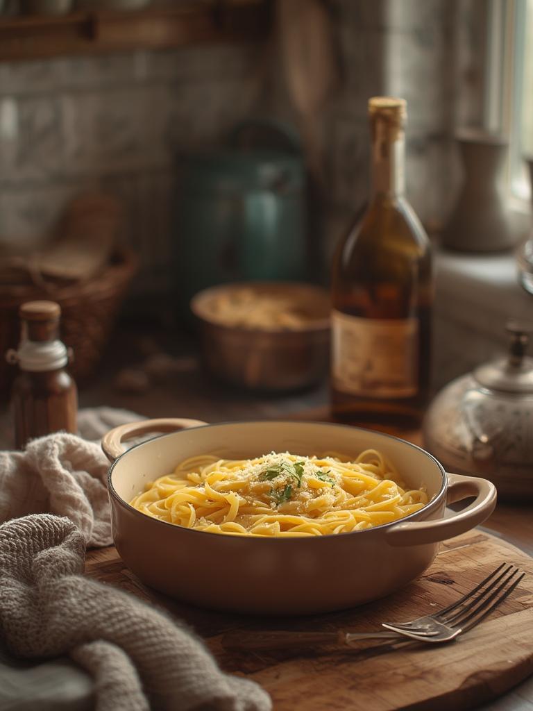 One Pot Creamy Garlic Pasta