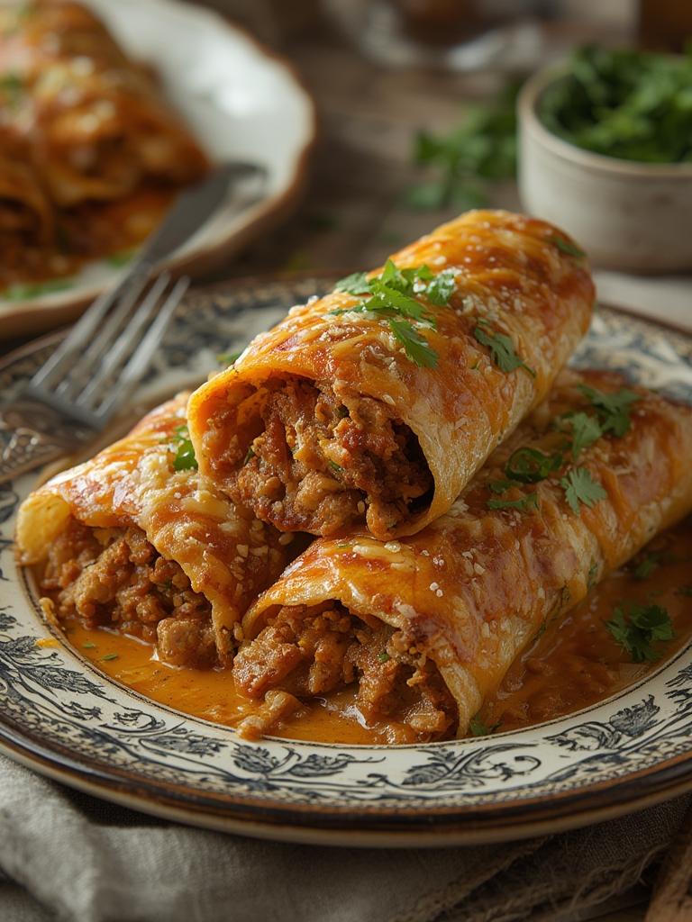 Beef and Cheese Chimichangas
