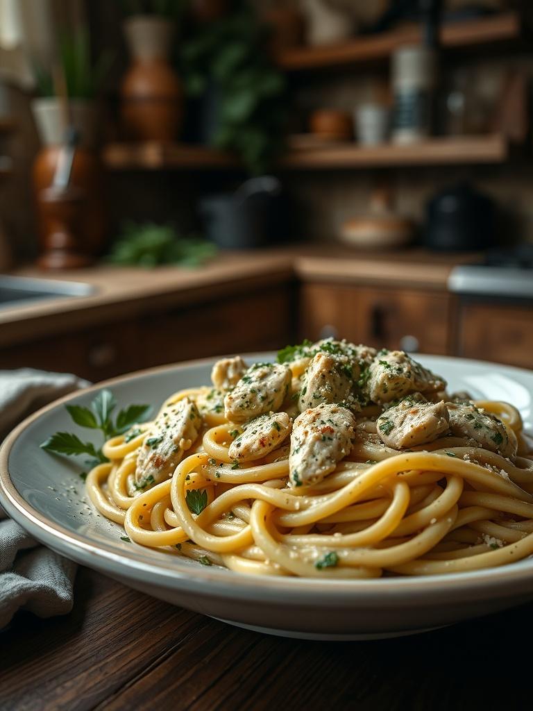 Creamy Pesto Chicken Pasta