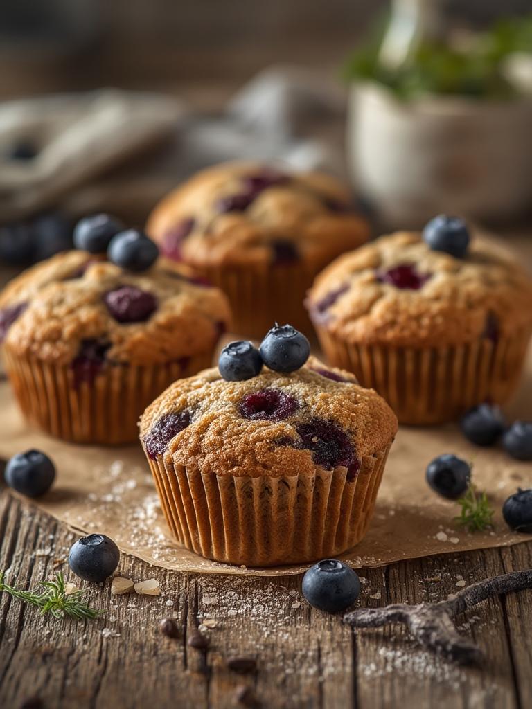 Homemade Blueberry Protein Muffins