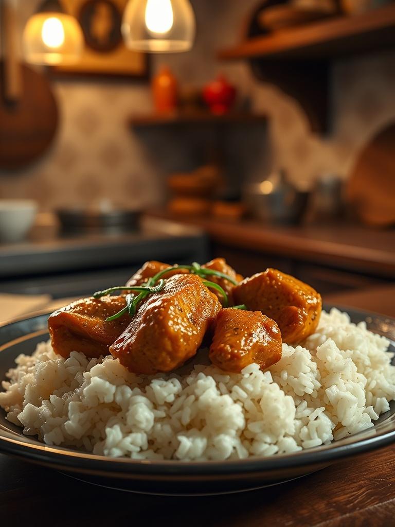 20-Minute Garlic Butter Chicken with Rice