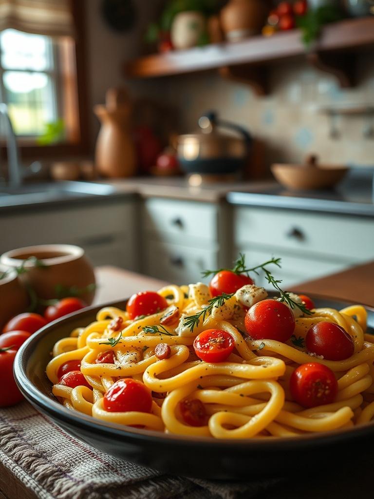 Baked Feta Pasta with Cherry Tomatoes