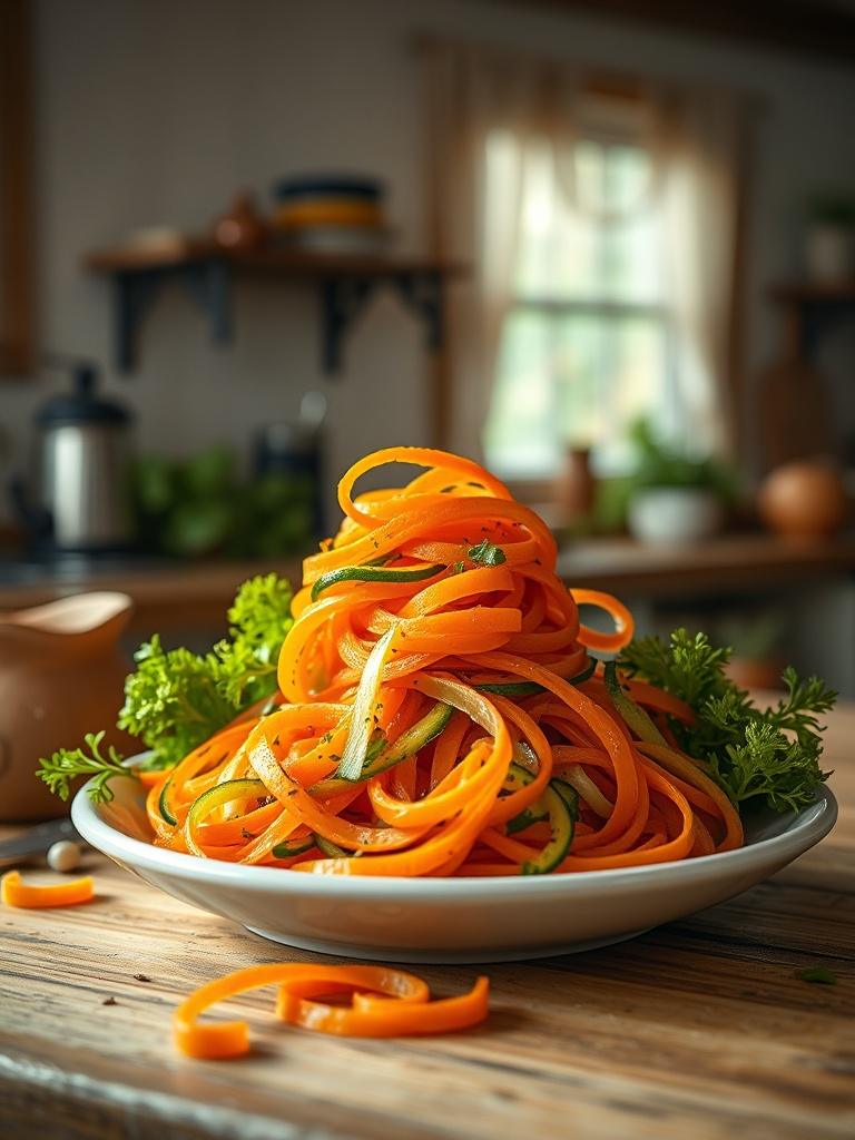 Carrot and Cucumber Ribbon Salad