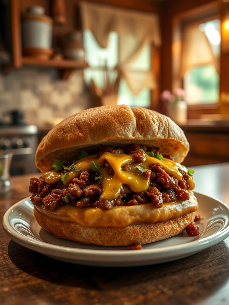 Cheesesteak Style Sloppy Joes