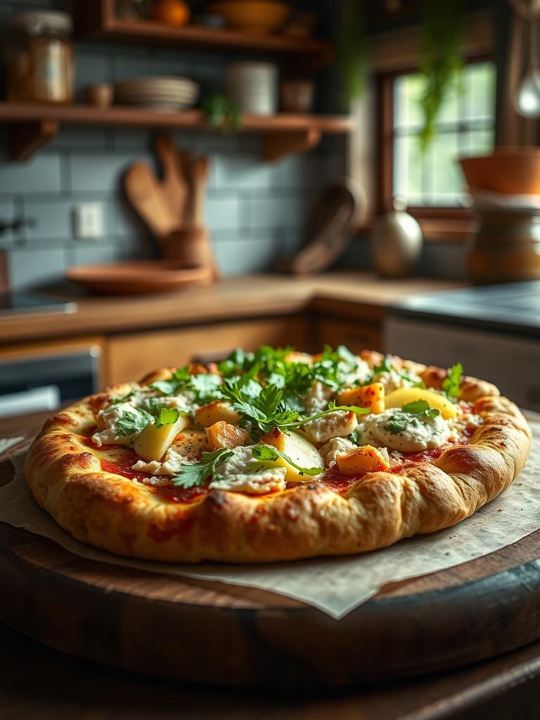 Chicken Caesar Flatbread