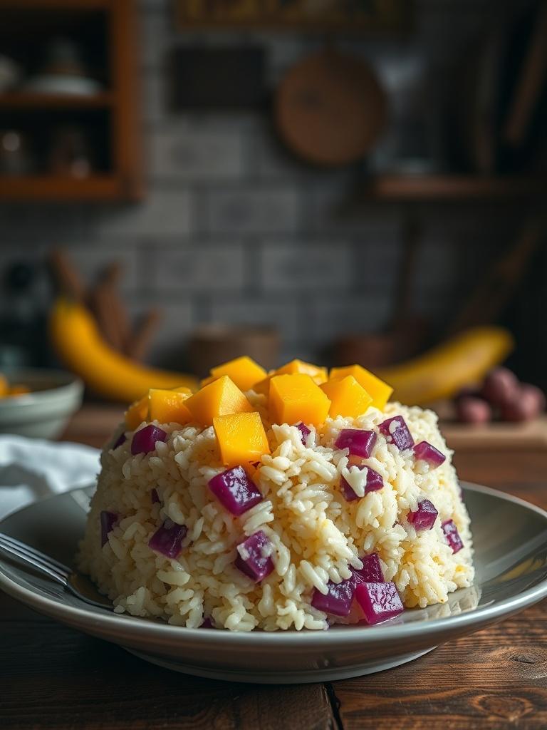 Mango Ube Sticky Rice