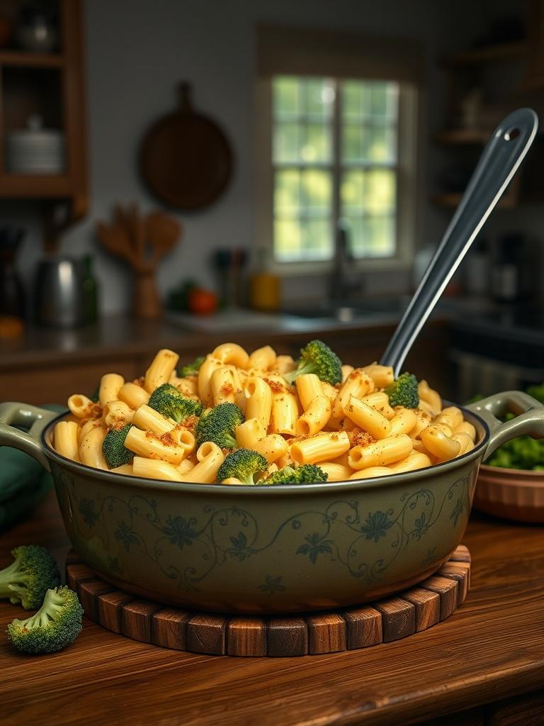 One Pot Healthy Broccoli Mac and Cheese