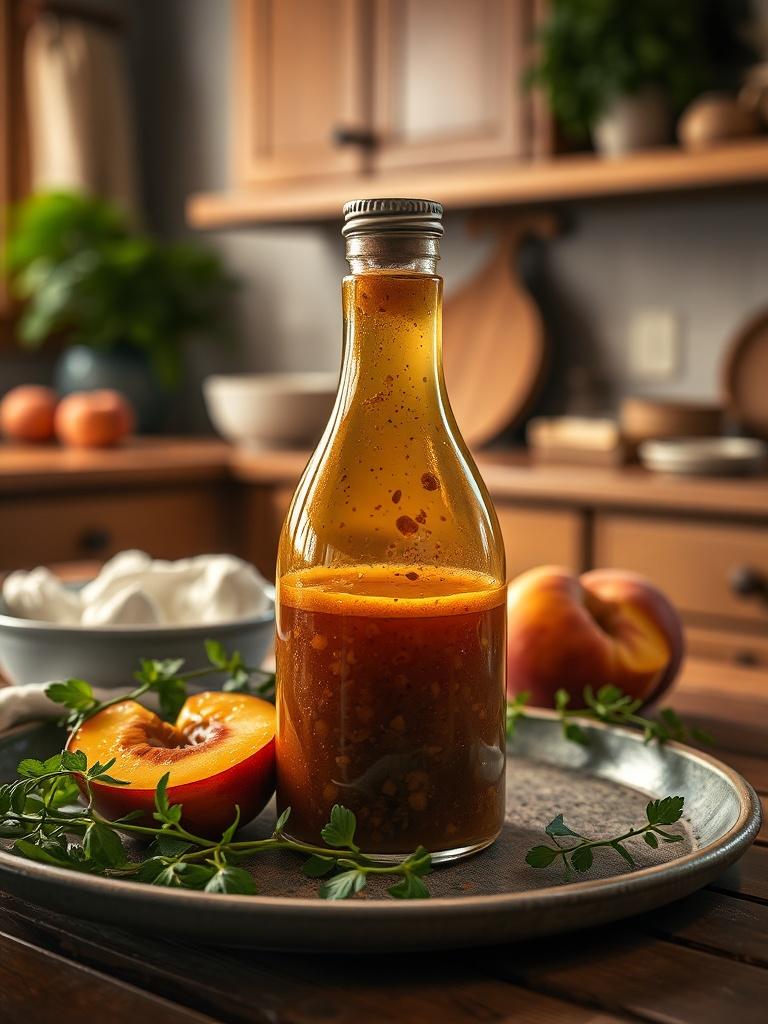 Peach Honey Dijon Balsamic Vinaigrette