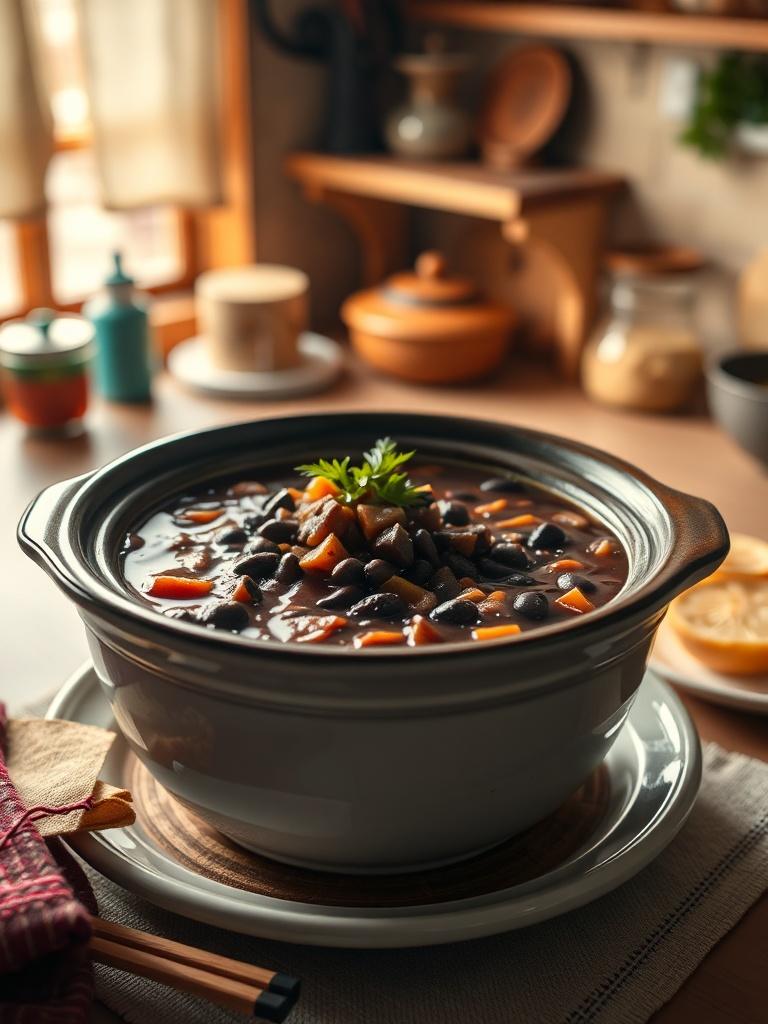 Slow Cooker Black Bean Soup