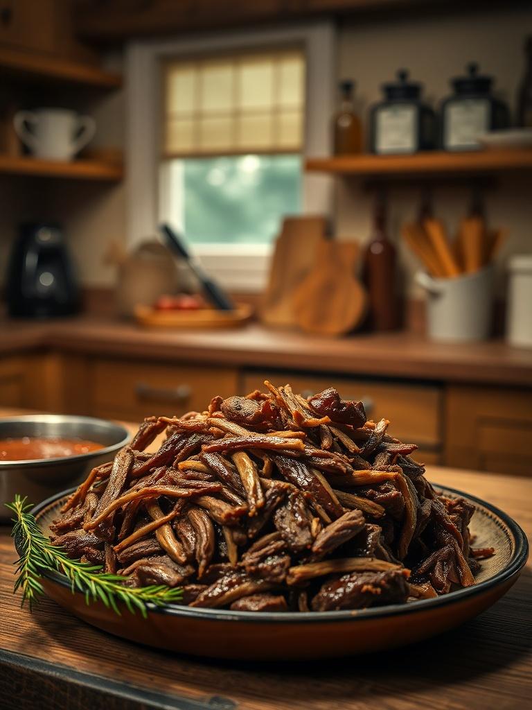 Slow Cooker Shredded Balsamic Beef